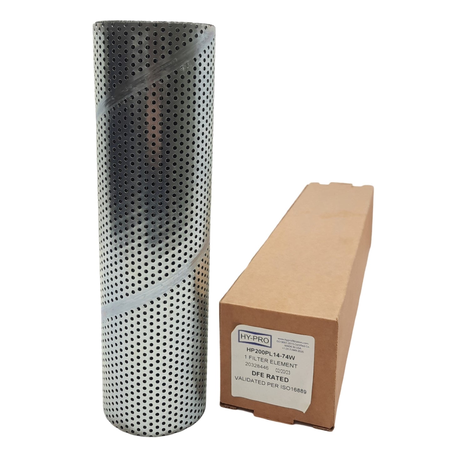 New Hy-Pro HP200PL14-74W Replacement Filter, ø76.2mm ID, 13.8in Length, 74µm