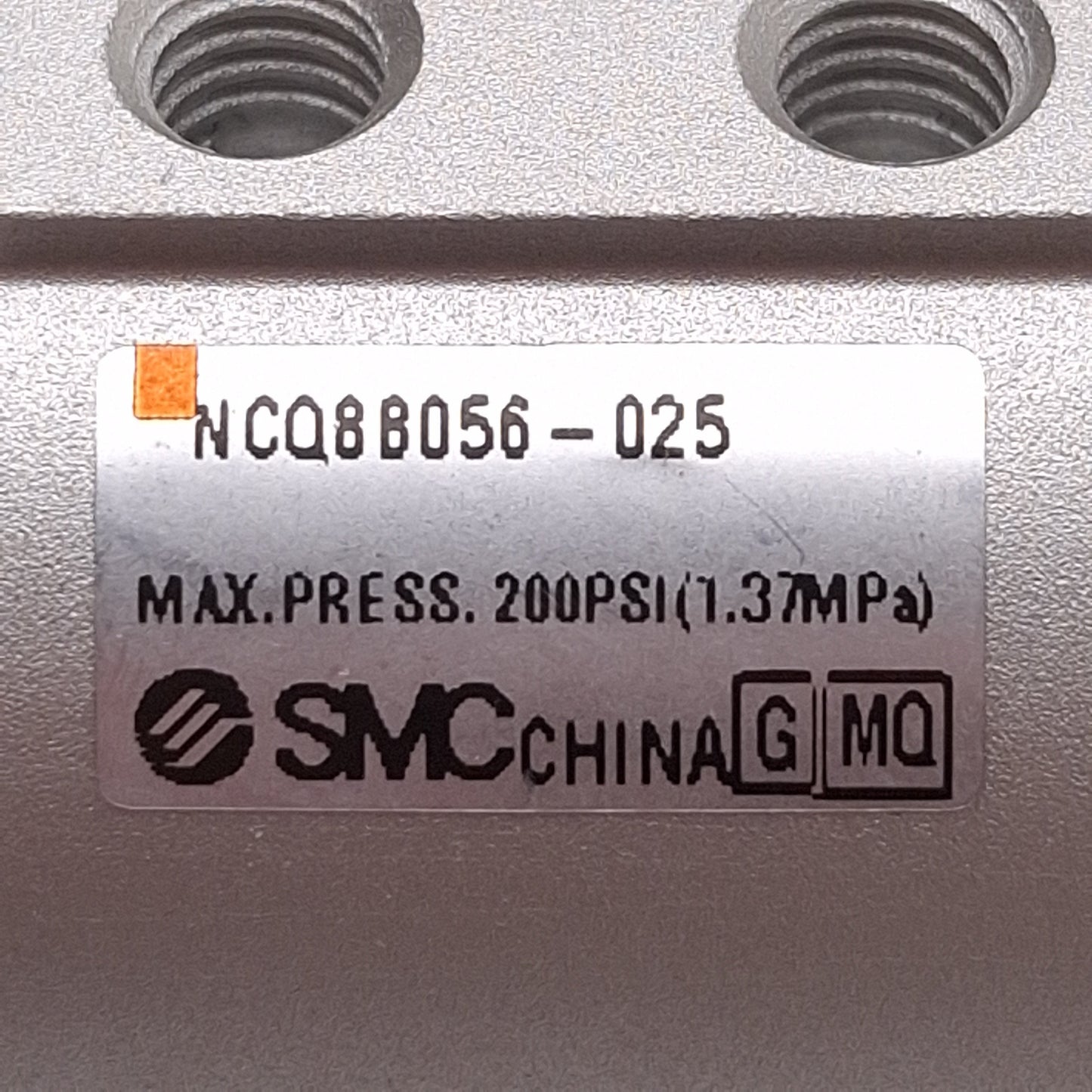 New SMC NCQ8B056-025 Compact Cylinder, ø9/16in Bore, 1/4in Stroke, #10-32UNF, 200PSI