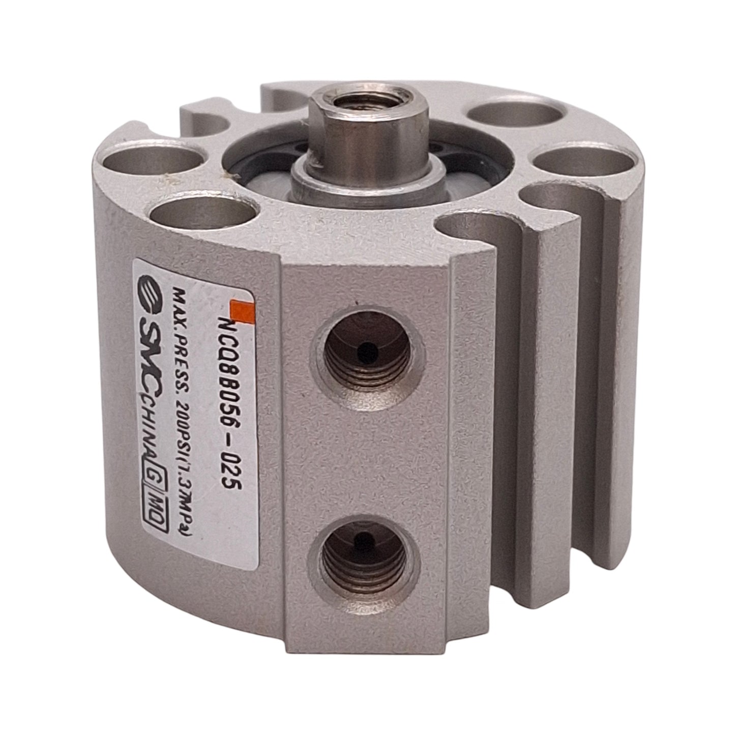 New SMC NCQ8B056-025 Compact Cylinder, ø9/16in Bore, 1/4in Stroke, #10-32UNF, 200PSI