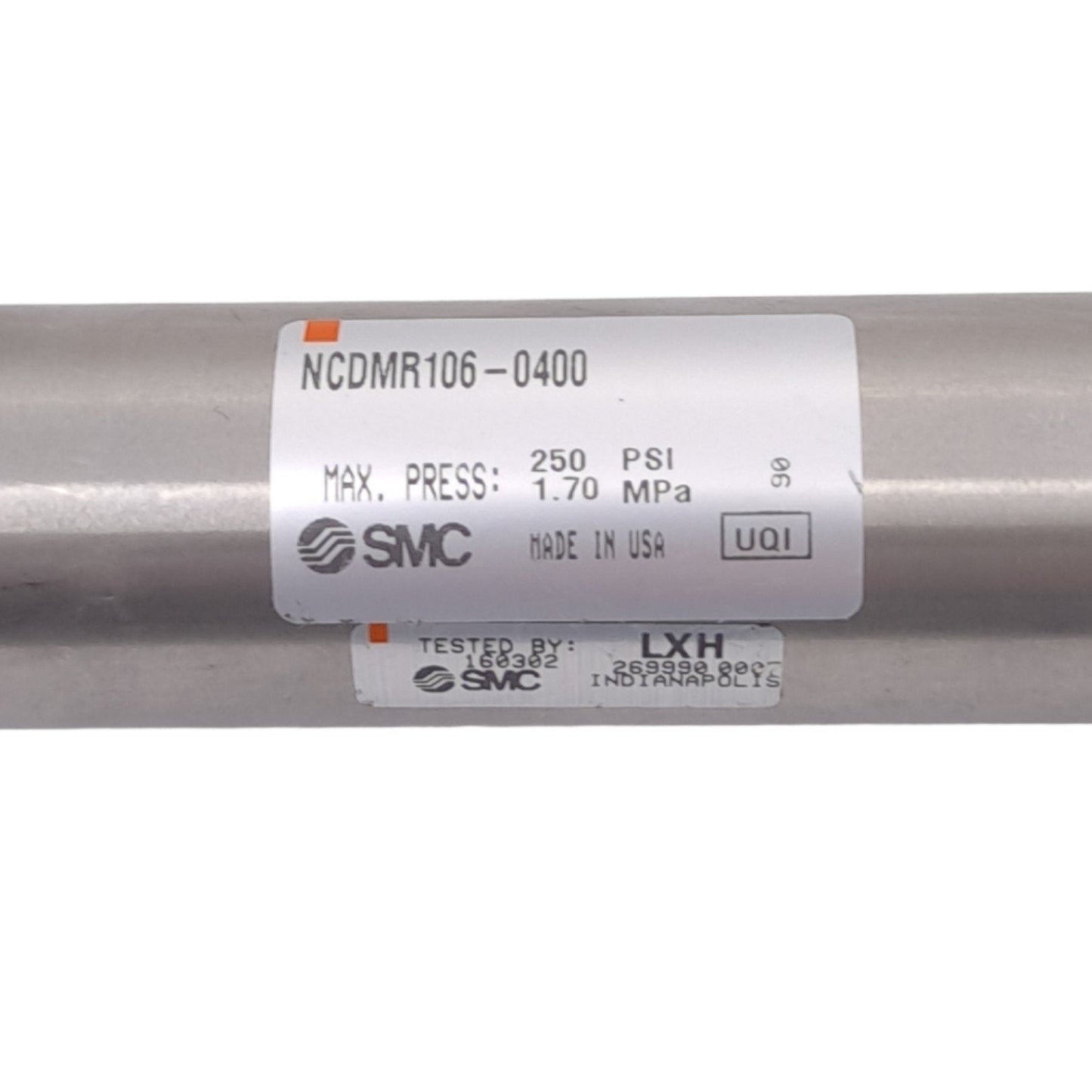 New SMC NCDMR106-0400 Pneumatic Cylinder, ø1-1/16in Bore, 4in Stroke, 1/8NPT, 1.7MPa