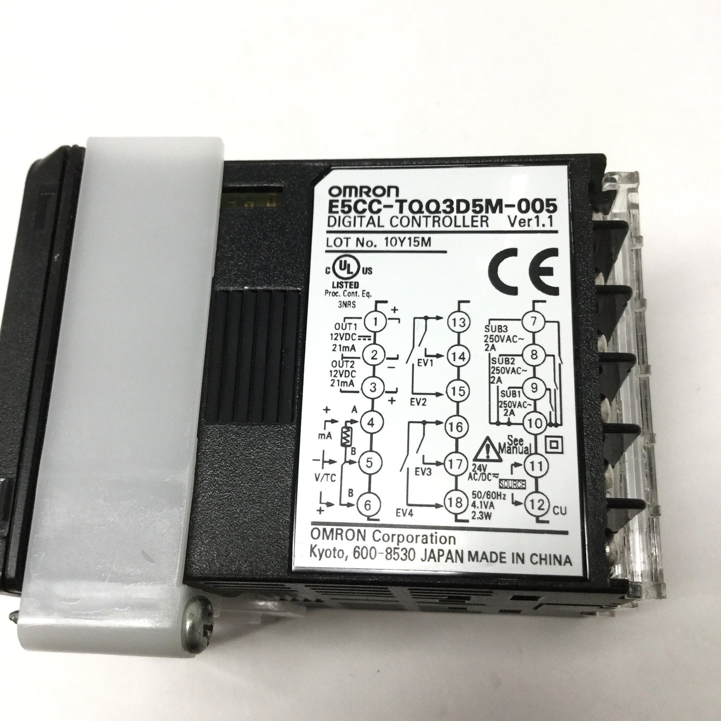 Used Omron E5CC-QX3D5M-005 Temperature Controller 24V, 4x Event Input, Pulsed DC Out