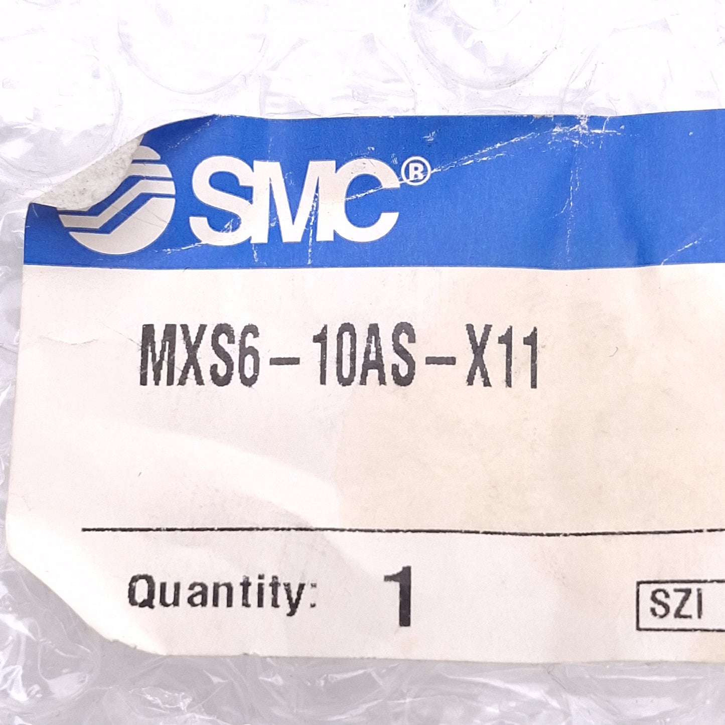 New SMC MXS6-10AS-X11 Slide Table, ø6mm Bore, 10mm Stroke, 0.15-0.7MPa, M3x0.5 Ports