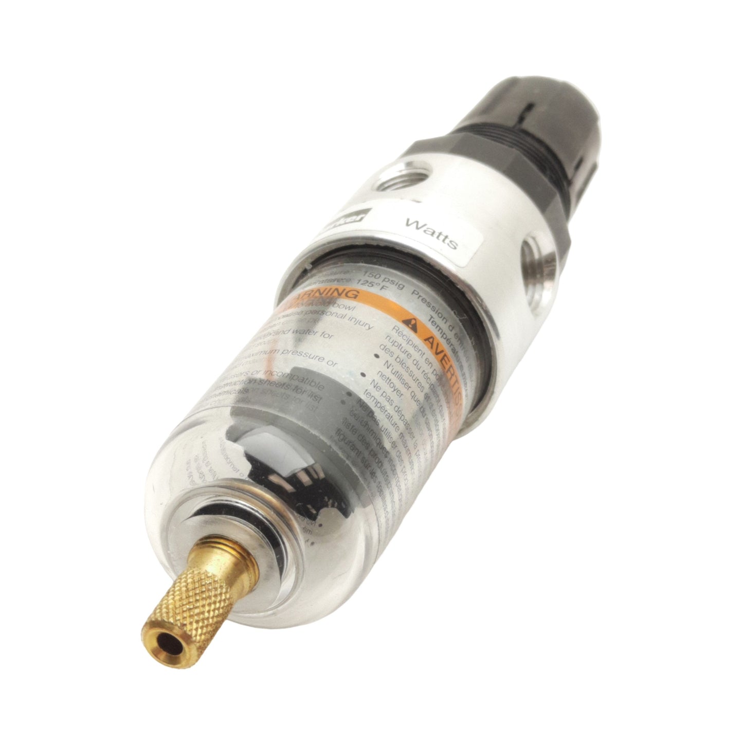 New Parker B548-02AHC/M2 Filter Regulator, 1/4in NPT, 0-125psi Set, 20µm, 12 SCFM