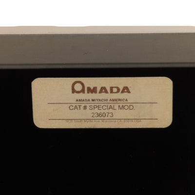 Used Amada Special Mod. 236073 Delta Laser Workstation Pendant Control Panel *Button*