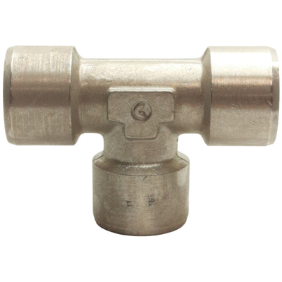 New Lot of 7 Camozzi 2003 06-00 Pipe Tee, 3/8in x 3/8in x 3/8in Female NPTF, 80Bar
