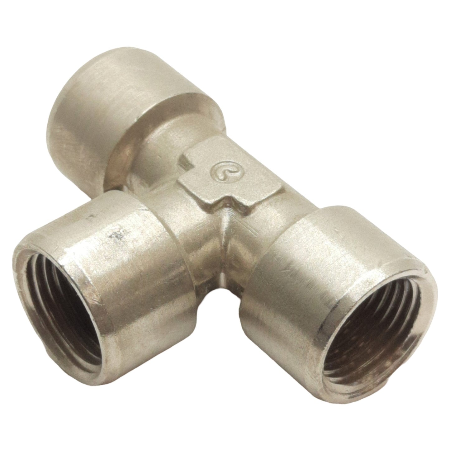 New Lot of 7 Camozzi 2003 06-00 Pipe Tee, 3/8in x 3/8in x 3/8in Female NPTF, 80Bar
