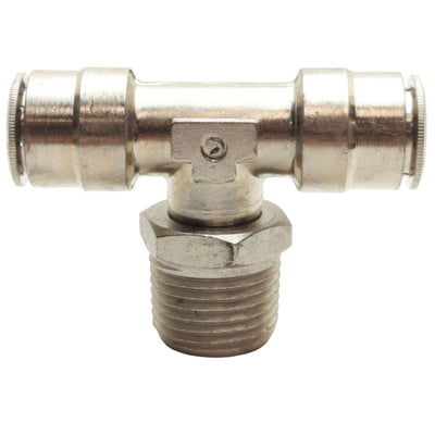 New Lot of 3 Camozzi 6430 08-08 Tee Branch, 1/2in Male NPT, 1/2in x 1/2in P2C, 10Bar