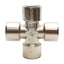 New Lot of 7 Camozzi 2033 06-00 Pipe Cross, 3/8" x 3/8" x 3/8" x 3/8" Female NPTF