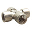 New Lot of 7 Camozzi 2033 06-00 Pipe Cross, 3/8" x 3/8" x 3/8" x 3/8" Female NPTF