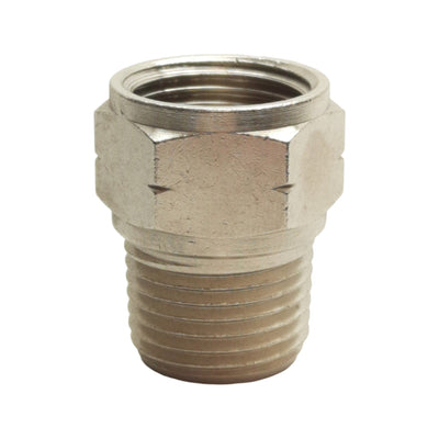 New Lot of 6 Camozzi 2520 08-1/2 Adapter Fitting, 1/2in Male NPTF, 1/2in Female BSPP