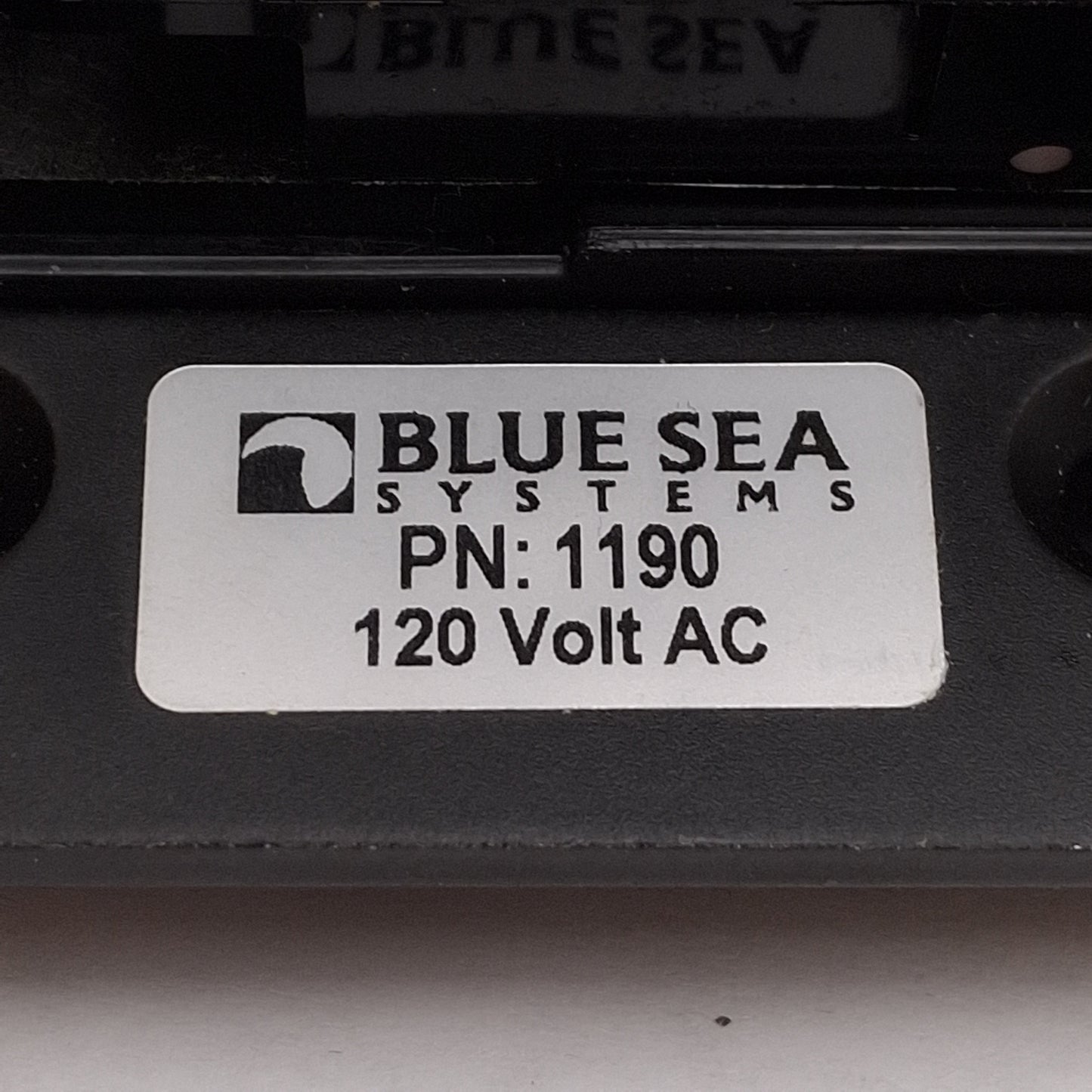 Used Blue Sea 1190 ELCI Main Circuit Breaker Panel, 2P + 1, 120VAC, 30A Main, 15A Aux