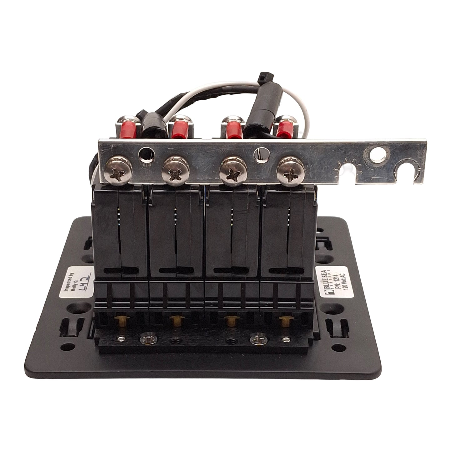 Used Blue Sea 1214 Modular 360-Series Main Circuit Breaker Panel, 4-Pole, 120VAC, 15A