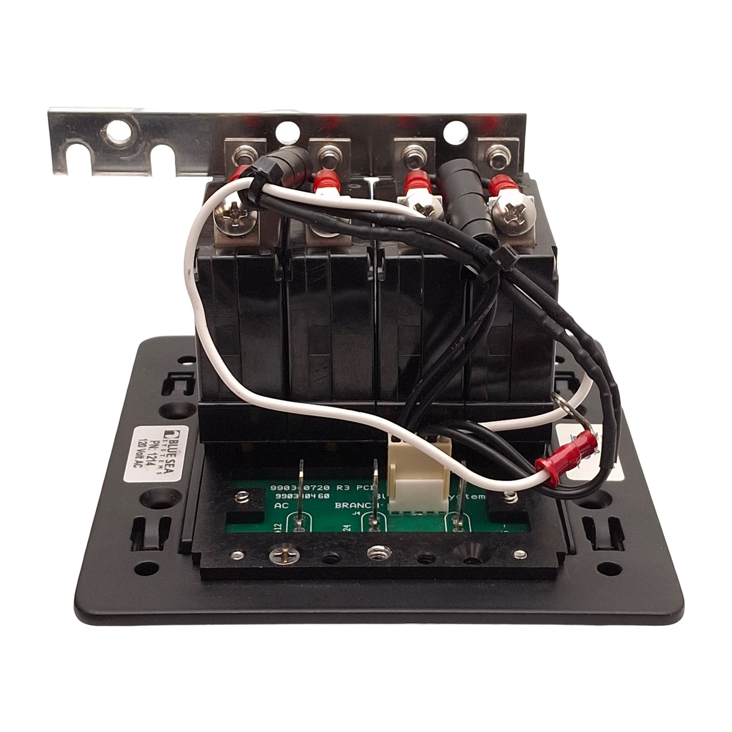 Used Blue Sea 1214 Modular 360-Series Main Circuit Breaker Panel, 4-Pole, 120VAC, 15A