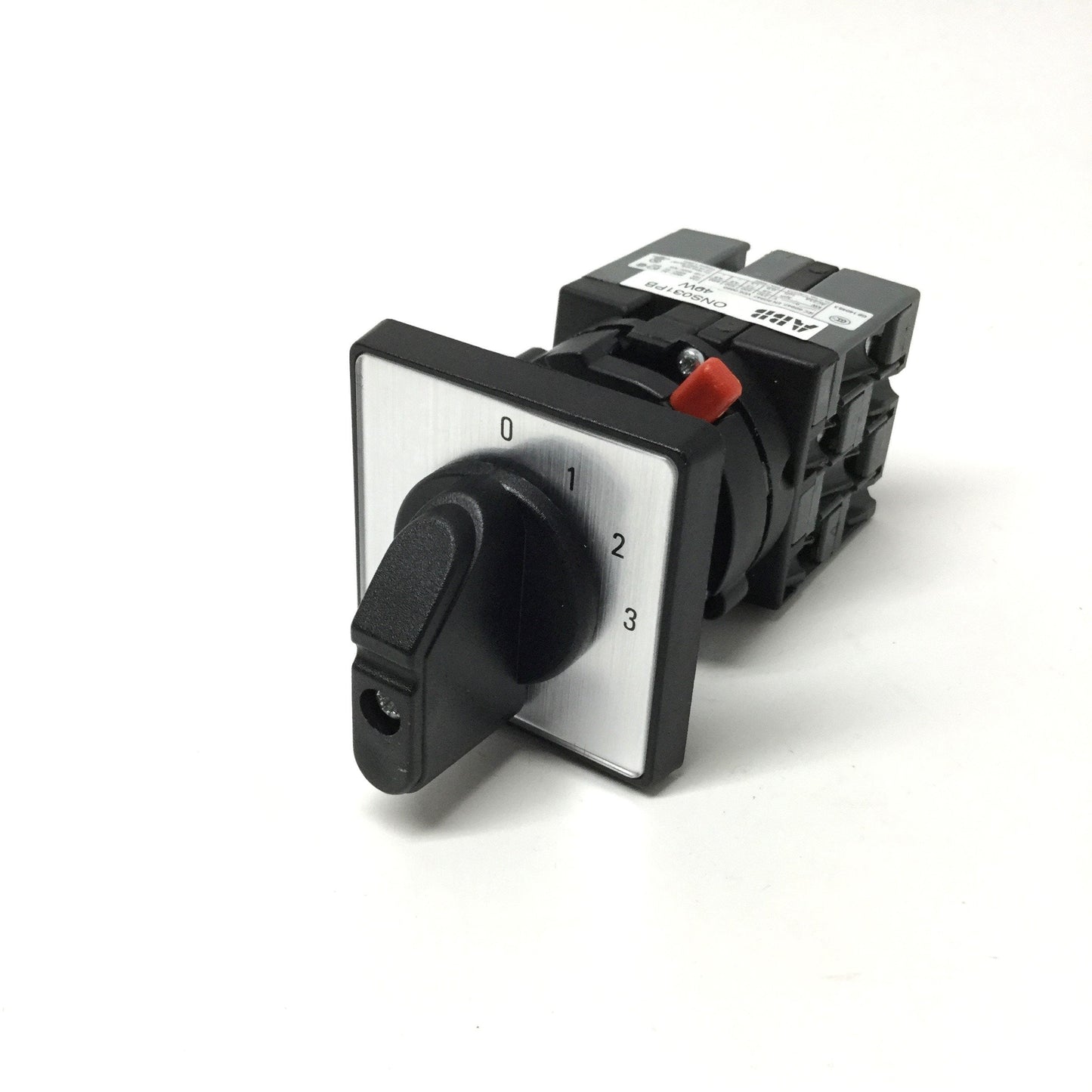 Used ABB ONSO31PB Rotary Cam Multistep Selector Switch, 4-Position, 30°, 600VAC 25A