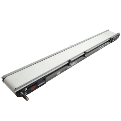Used Dorner 22EDM04-033420A090901 Flat Belt Conveyor, 4in Width x 3.3ft (40in) Length