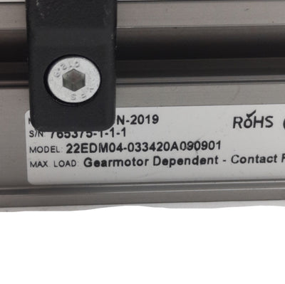 Used Dorner 22EDM04-033420A090901 Flat Belt Conveyor, 4in Width x 3.3ft (40in) Length