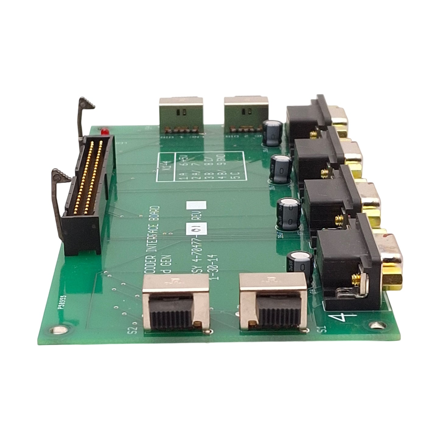 Used Delta Tau 4-70477-01 Encoder Interface Board 2nd Gen 4-Channel DB9 50-Pin Ribbon