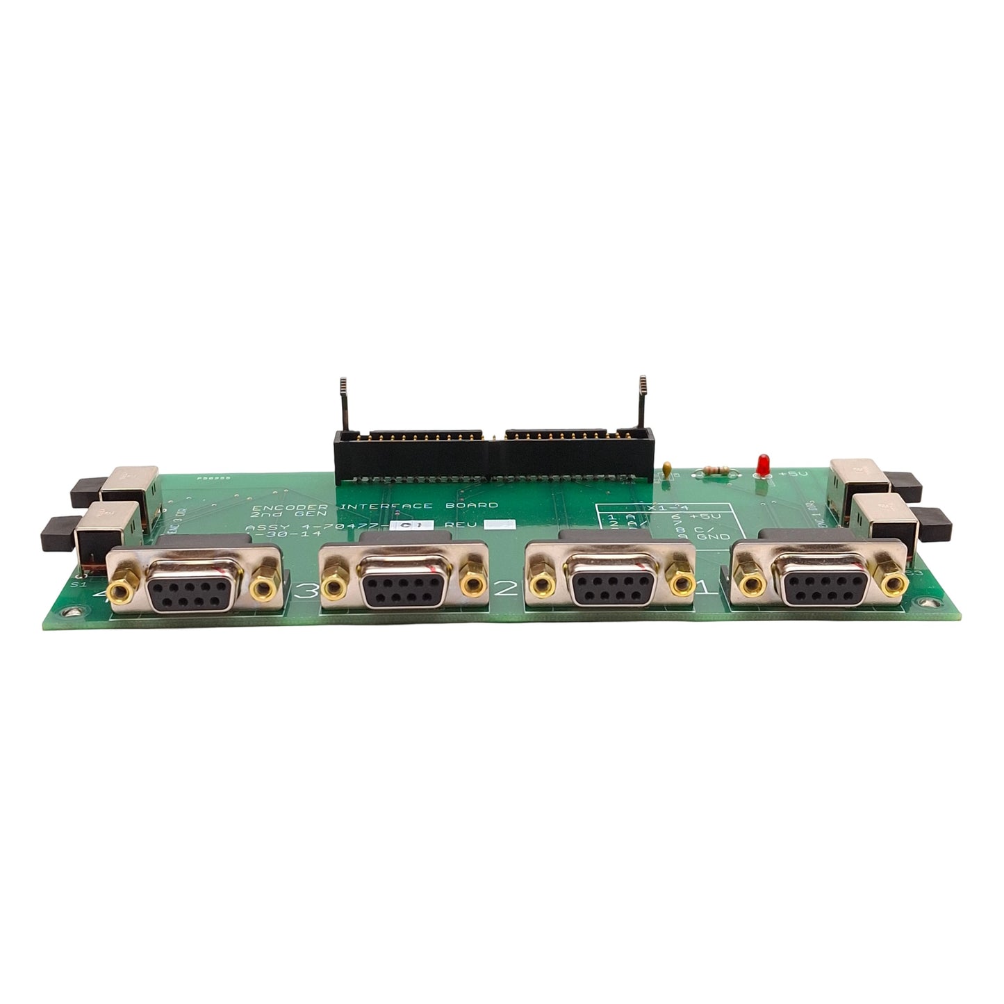 Used Delta Tau 4-70477-01 Encoder Interface Board 2nd Gen 4-Channel DB9 50-Pin Ribbon