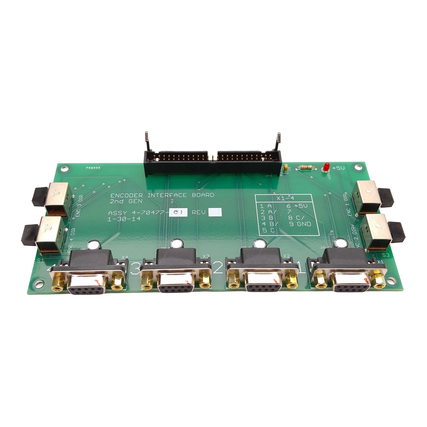 Used Delta Tau 4-70477-01 Encoder Interface Board 2nd Gen 4-Channel DB9 50-Pin Ribbon