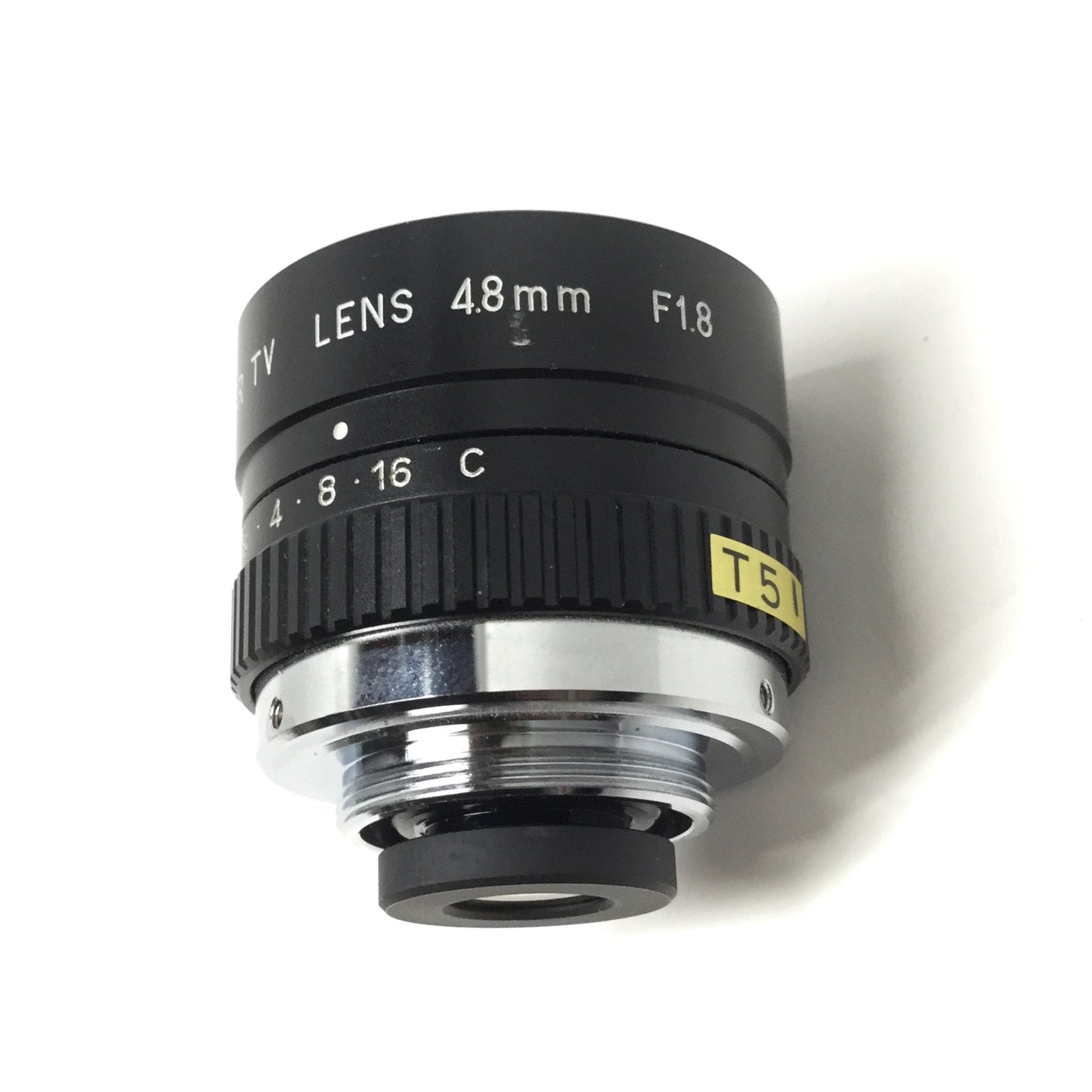 Used Navitar DO-4818 2/3" Format Camera TV Lens 4.8mm Focal Length, f1.8, C-Mount