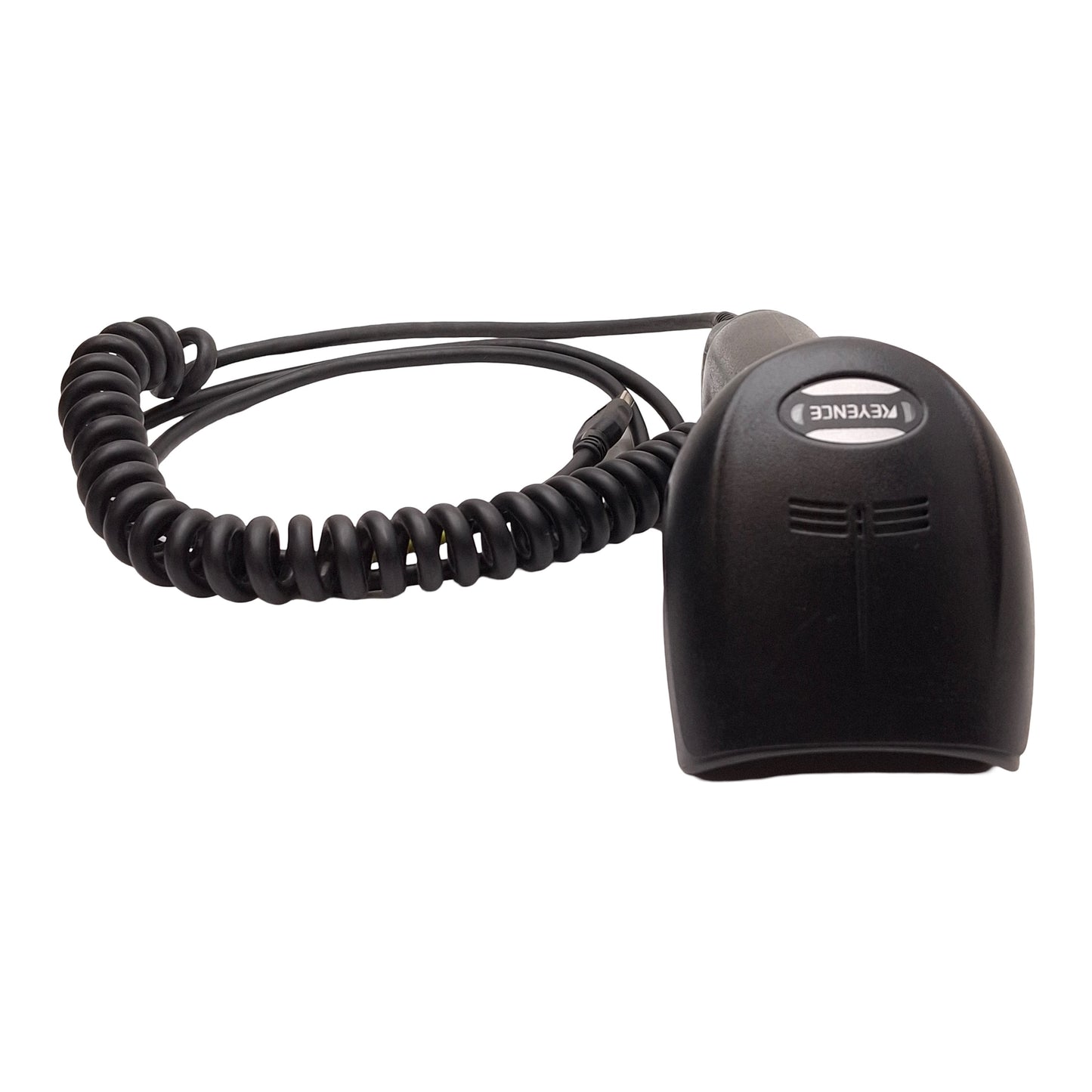 Used Keyence HR-101 Handheld Barcode Scanner, 0-114mm Reading, 5VDC, USB-A 6ft Long