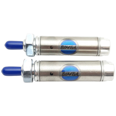New Lot of 2 Bimba 020.5 Pneumatic Cylinder, ø9/16in Bore, 0.5in Stroke, 10-32 Port