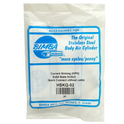 New Bimba HSQ-02 Band Mounted Solid State Switch, 30VDC 150mA, NPN, 3-Pin M8 Male