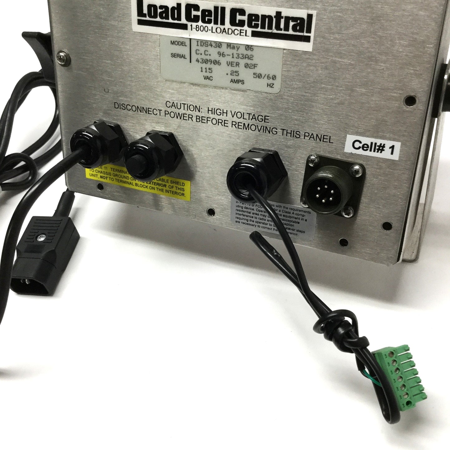 Used Load Cell Central IDS430 Programmable Digital Weight Indicator 115VAC *No Scale*