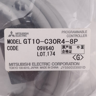 New Mitsubishi GT10-C30R4-8P HMI Communication Cable, RS-422, Mini-DIN 8-Pin, 3m
