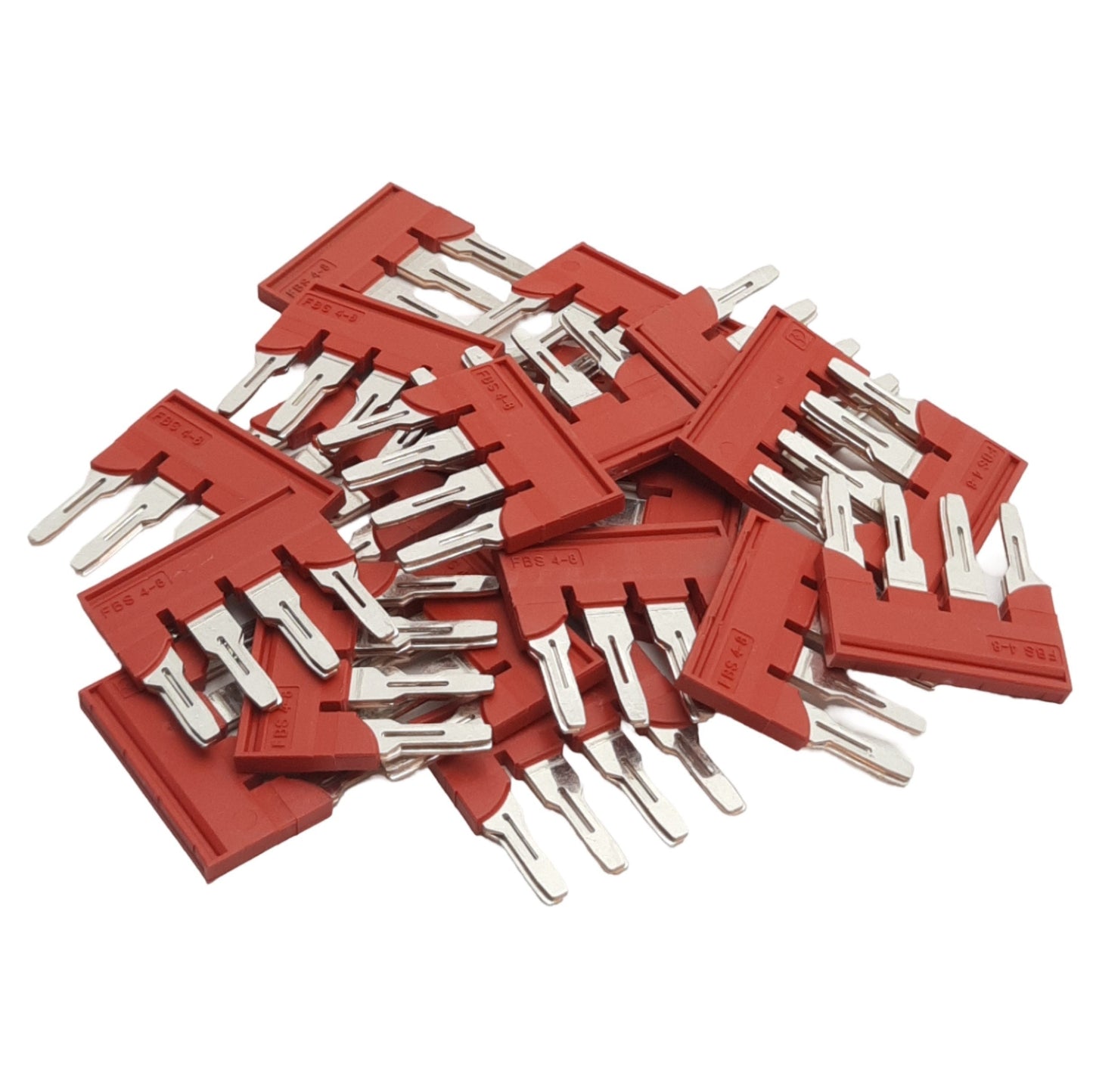 New Lot of 20 Phoenix Contact 3030307 FBS 4-8 Plug-In Bridges, 4-Pos, 8.2mm Pitch