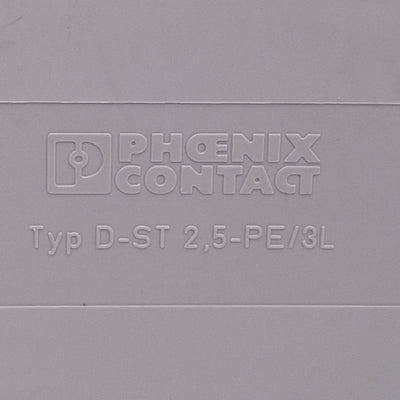 New Lot of 40 Phoenix Contact 3036673 D-ST 2,5-PE/3L Terminal Block End Cover, 2.2mm
