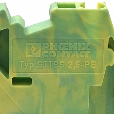New Lot of 4 Phoenix Contact 3038480 Ground Terminal Block 2-Level 4-Position 5.2mm