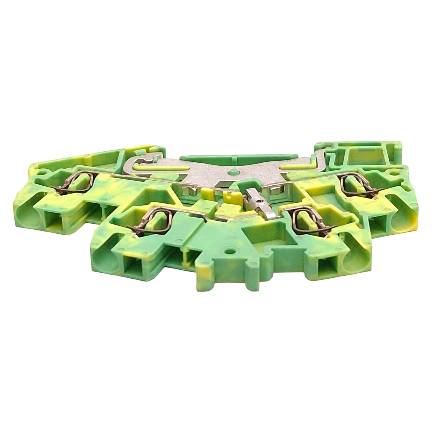 New Lot of 4 Phoenix Contact 3038480 Ground Terminal Block 2-Level 4-Position 5.2mm