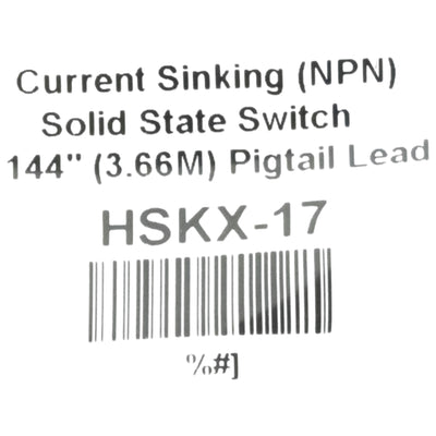 New Bimba HSKX-17 Band Mounted Solid State Switch, 30VDC 150mA, NPN, 3.6m to Leads