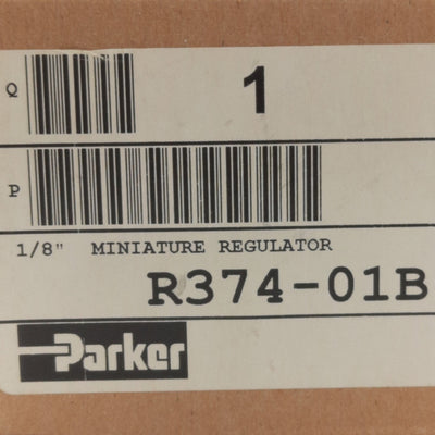 New Parker R374-01B Pressure Regulator, 1/8in NPT, 0-60psig Range, 300psi Max
