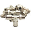New Lot of 9 Camozzi 6440 04-02 Swivel Tee, ø1/4in x ø1/4in Tube OD, 1/8in Male NPTF