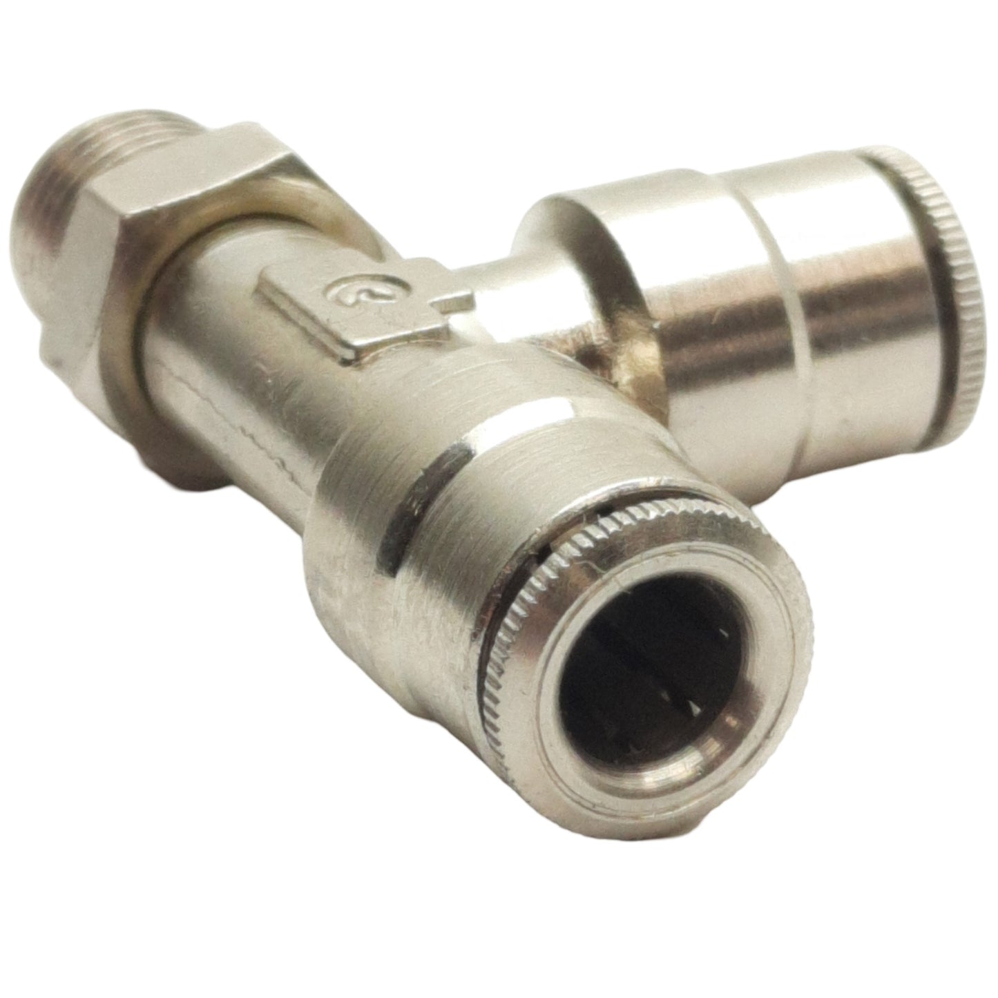 New Lot of 9 Camozzi 6440 04-02 Swivel Tee, ø1/4in x ø1/4in Tube OD, 1/8in Male NPTF