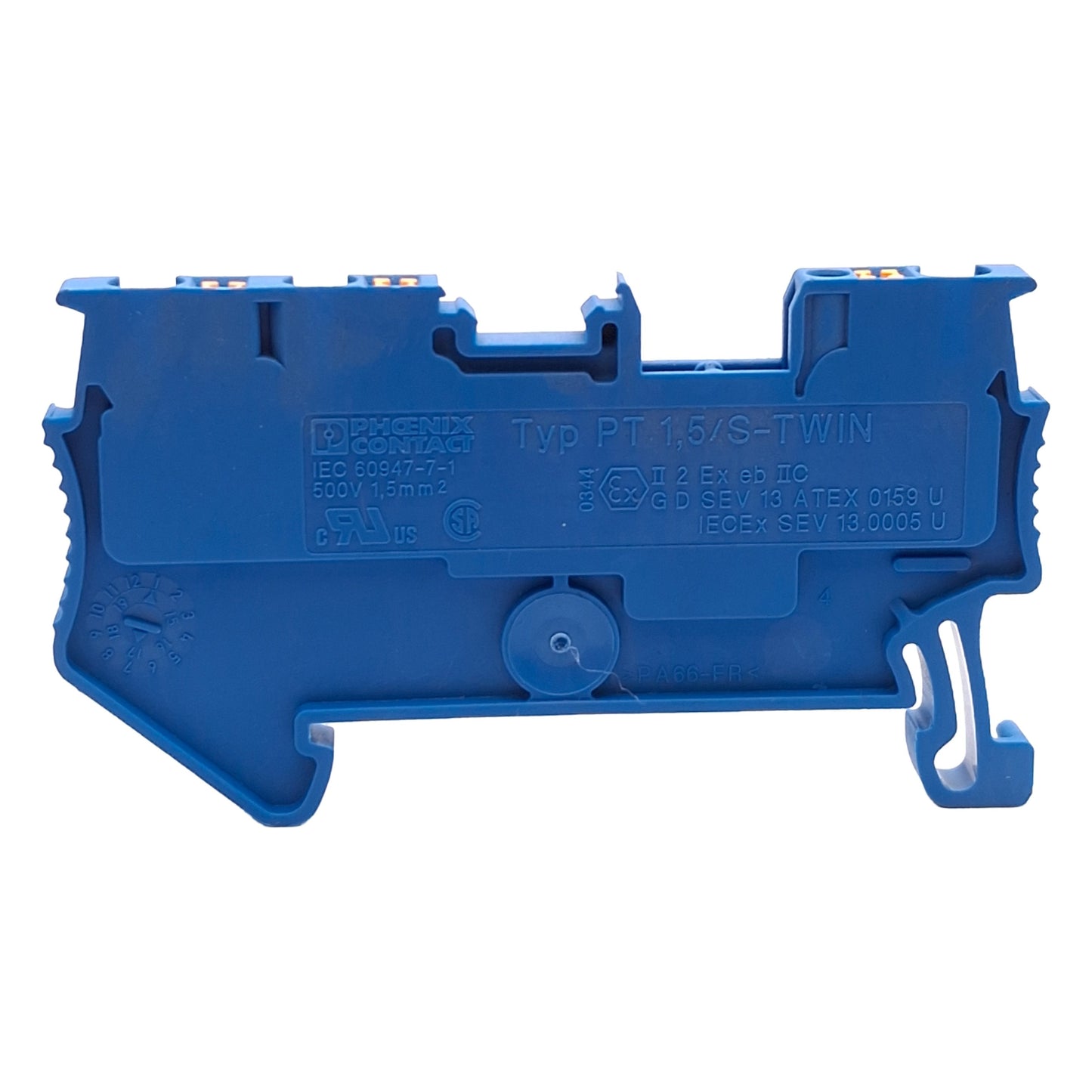 New Lot of 25 Phoenix Contact 3208168 Feed-Through Terminal Block, 500V 17.5A, 3.5mm