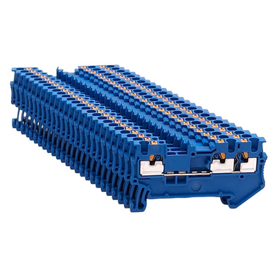 New Lot of 25 Phoenix Contact 3208168 Feed-Through Terminal Block, 500V 17.5A, 3.5mm