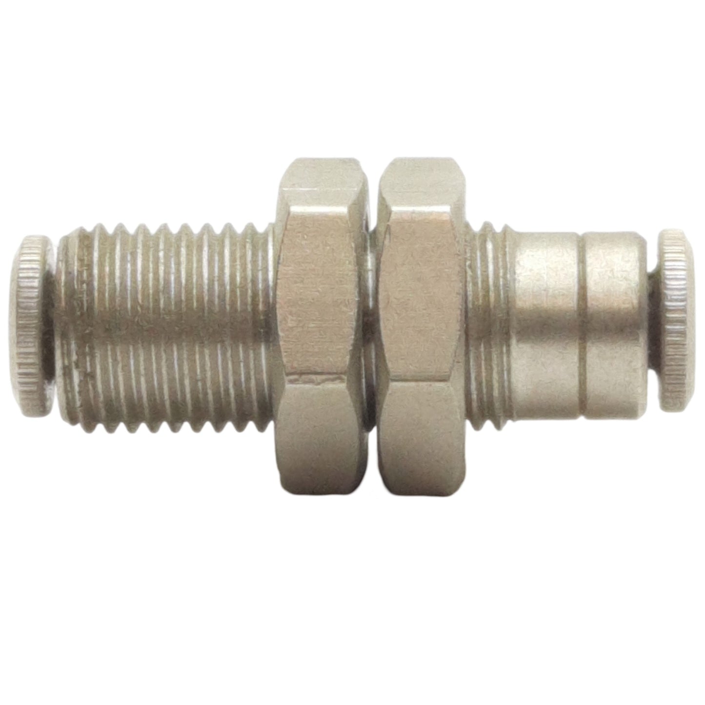 New Lot of 5 Camozzi 6590 02-00 Bulkhead, ø1/8in x ø1/8in Push-to-Connect, 10Bar