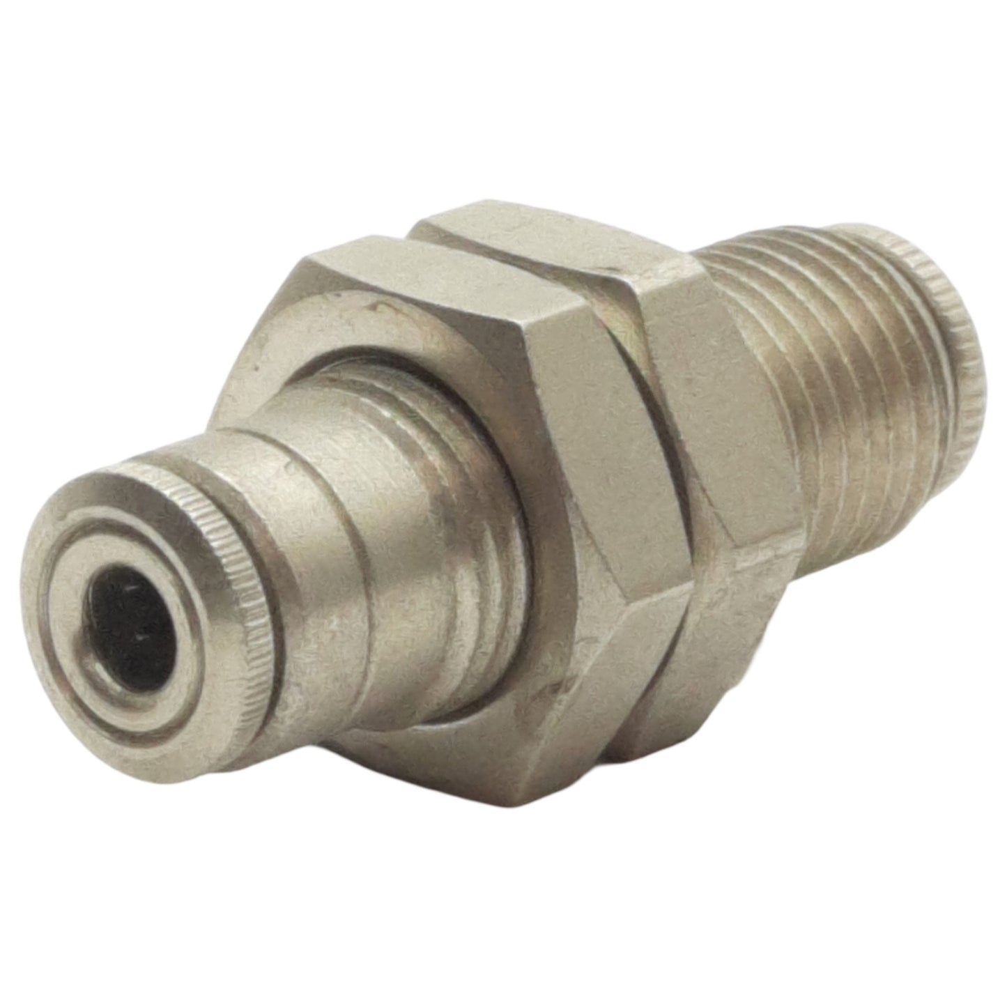 New Lot of 5 Camozzi 6590 02-00 Bulkhead, ø1/8in x ø1/8in Push-to-Connect, 10Bar