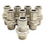 New Lot of 8 Camozzi 6590 06-00 Bulkhead, ø3/8in x ø3/8in Push-to-Connect, 10Bar