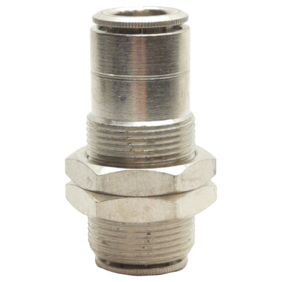 New Lot of 8 Camozzi 6590 06-00 Bulkhead, ø3/8in x ø3/8in Push-to-Connect, 10Bar