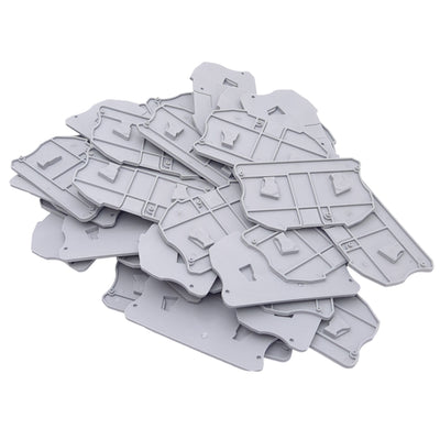 New Lot of 45 Phoenix Contact 3212060 Terminal Block End Covers, 75.4x45.6x2.2mm