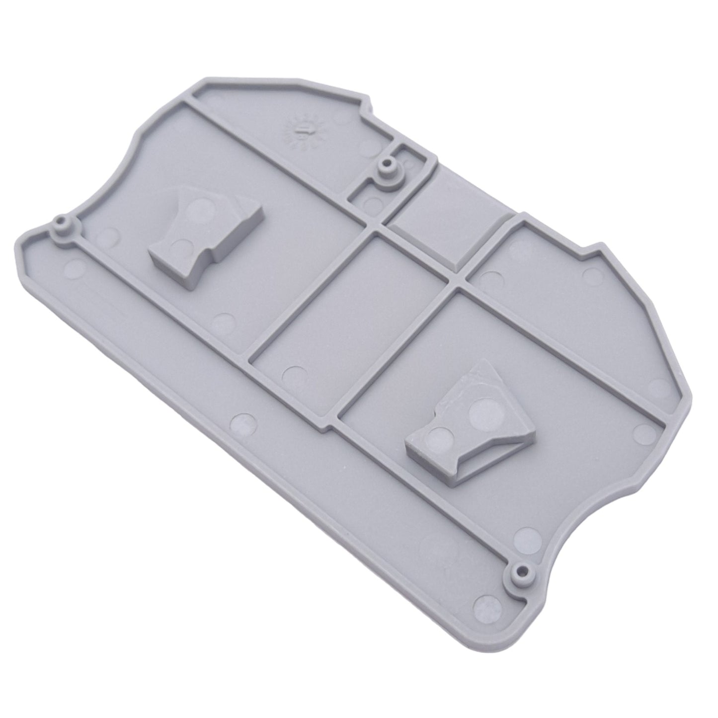 New Lot of 45 Phoenix Contact 3212060 Terminal Block End Covers, 75.4x45.6x2.2mm