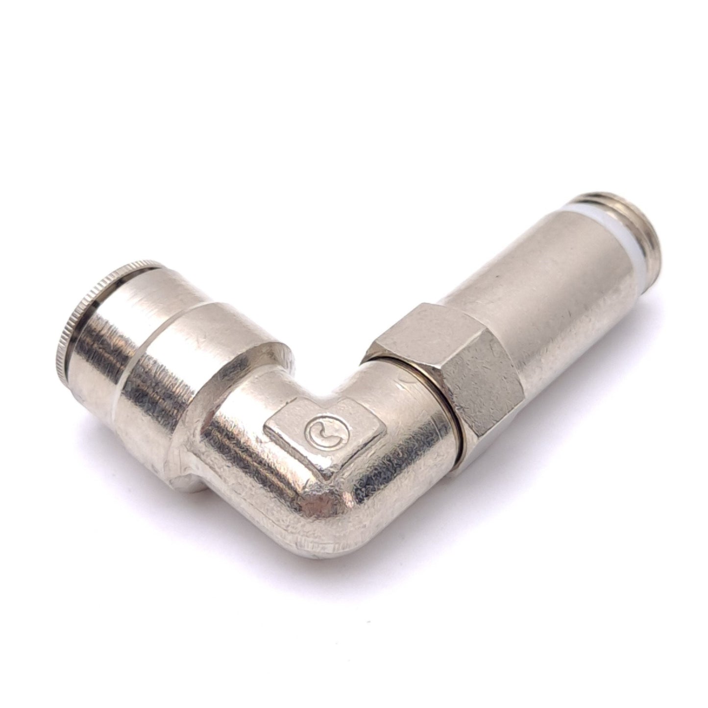 New Lot of 5 Camozzi P6525 06-04 Elbow Fittings, P2C, 3/8in OD, 1/4in NPTF, 16 bar