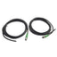 New Lot of 2 Phoenix Contact 1699876 Actuator Cables, M12 5-Pin Male, 3 Meter Length