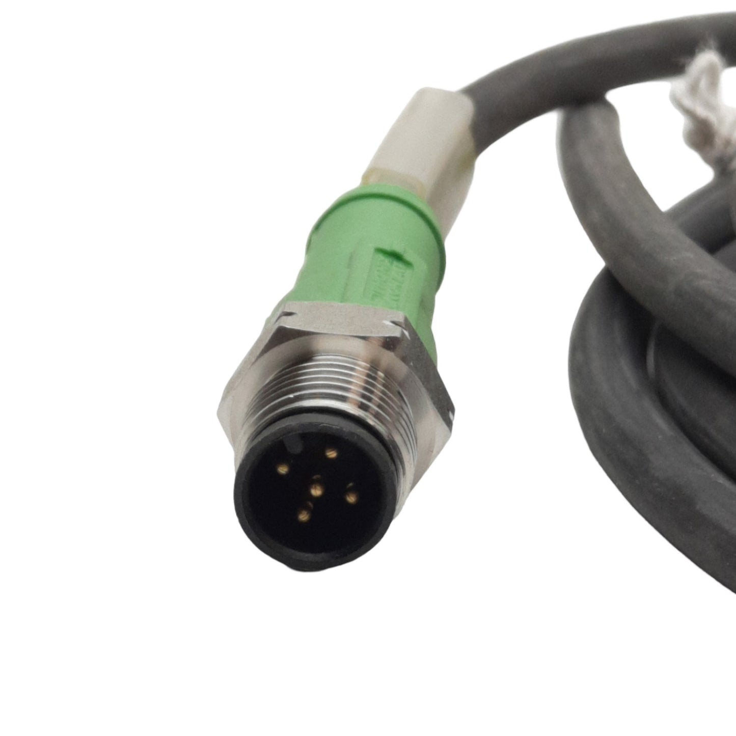 New Lot of 2 Phoenix Contact 1699876 Actuator Cables, M12 5-Pin Male, 3 Meter Length