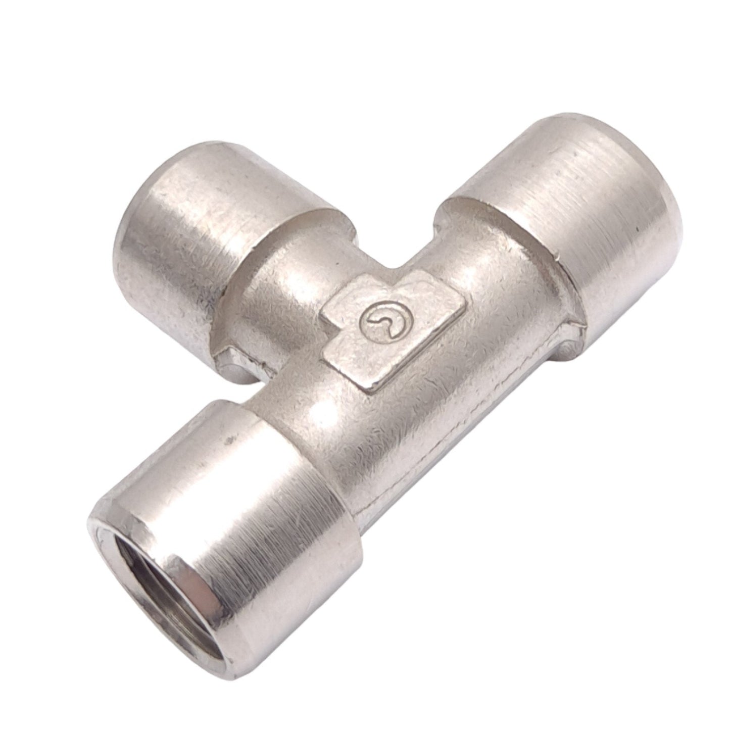 New Lot of 5 Camozzi 2003 04-00 Pneumatic Tee Fittings, 1/4in NPTF, 40 bar Max