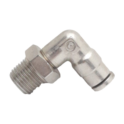New Lot of 9 Camozzi 6520 02-02 Swivel Elbow Fitting ø1/8in Tube OD, 1/8in Male NPTF